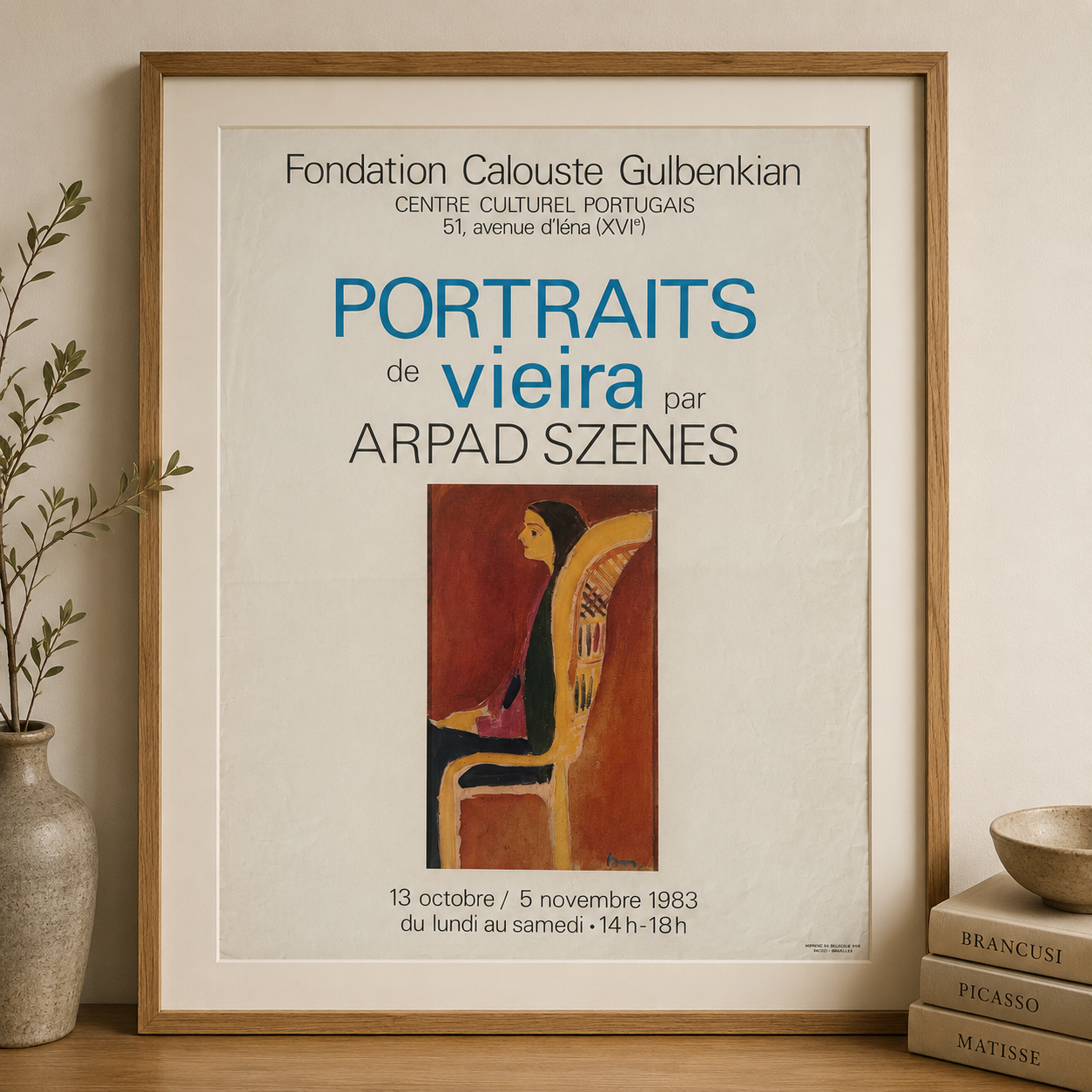 Fondation Calouste Gulbenkian – Portraits de Vieira by Arpad Szenes, 1983
