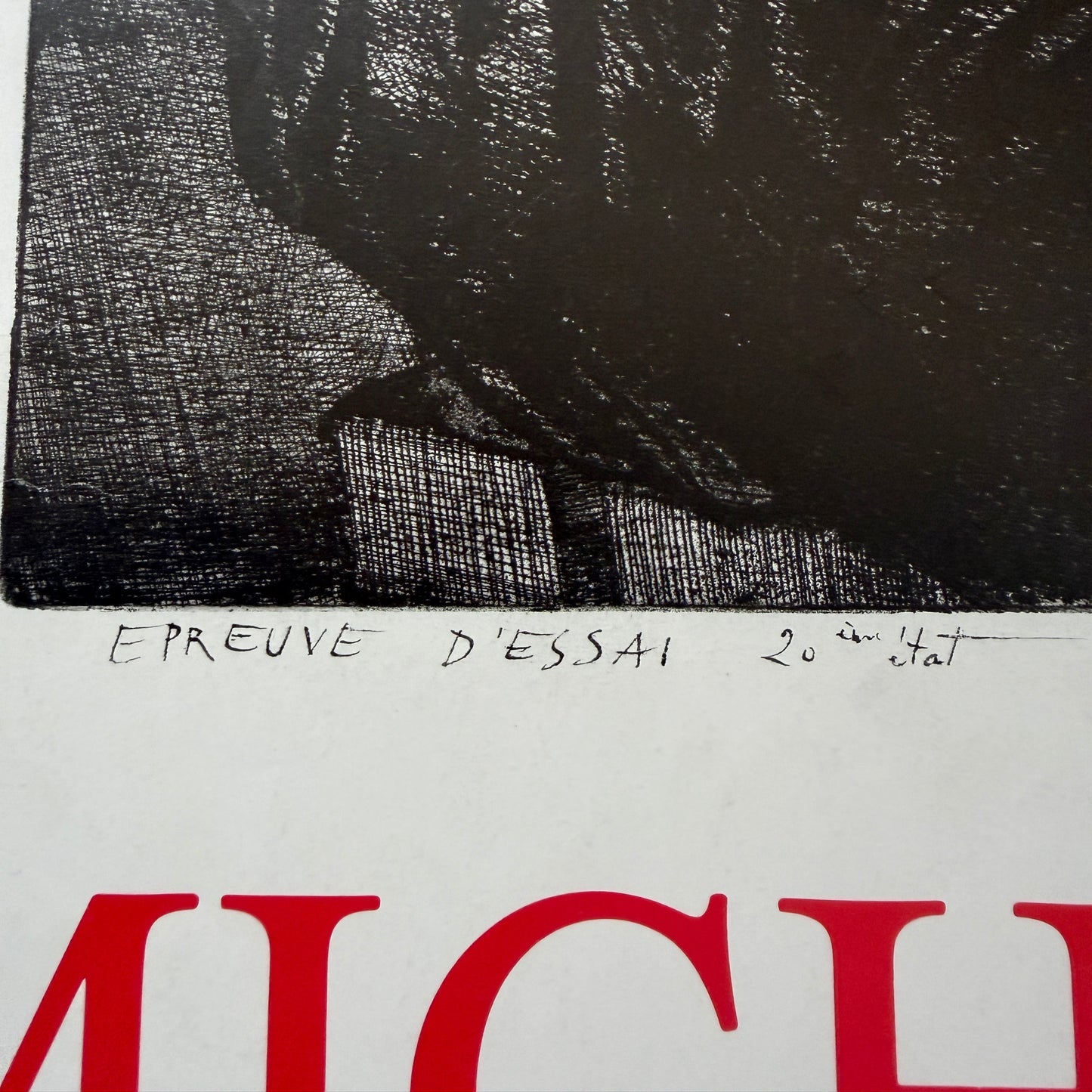 Original French Exhibition Poster — Michel Ciry, Estampes Récentes (1983)