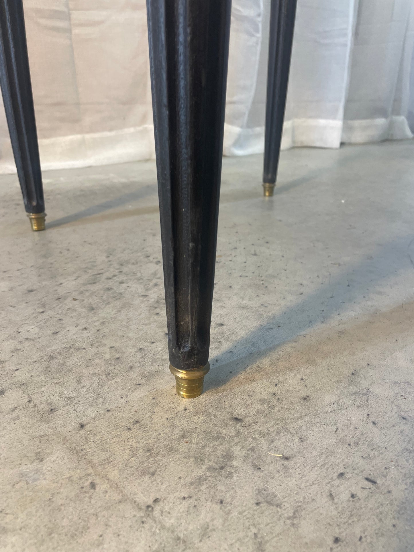 French 19th-century Ebonised Bouillotte Table