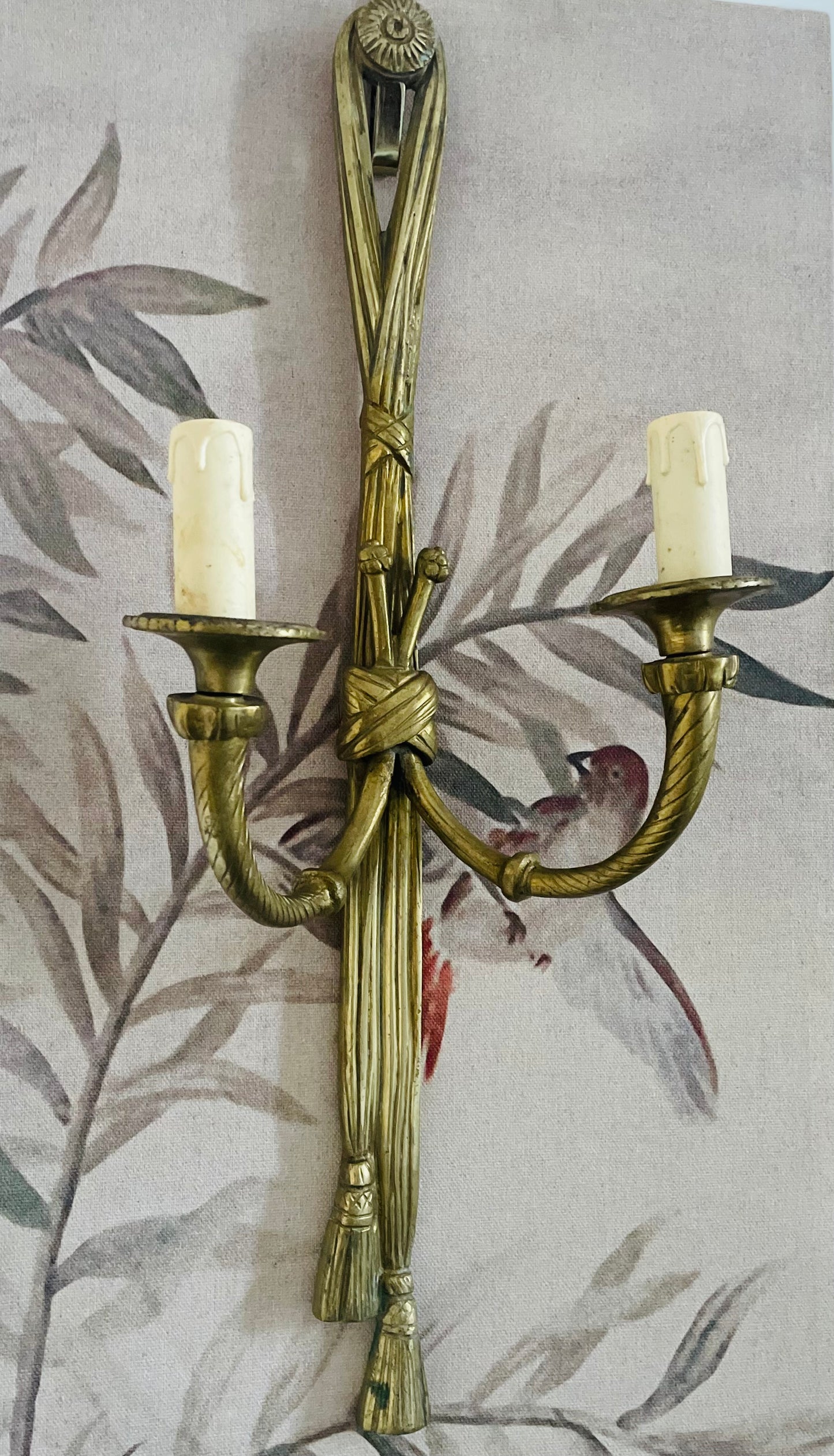 19th Century French Cast Brass Sconces