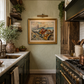 Mid-Century Italian Coastal Still Life Oil Painting | Impasto Fish Scene, Framed (c.1950–70)
