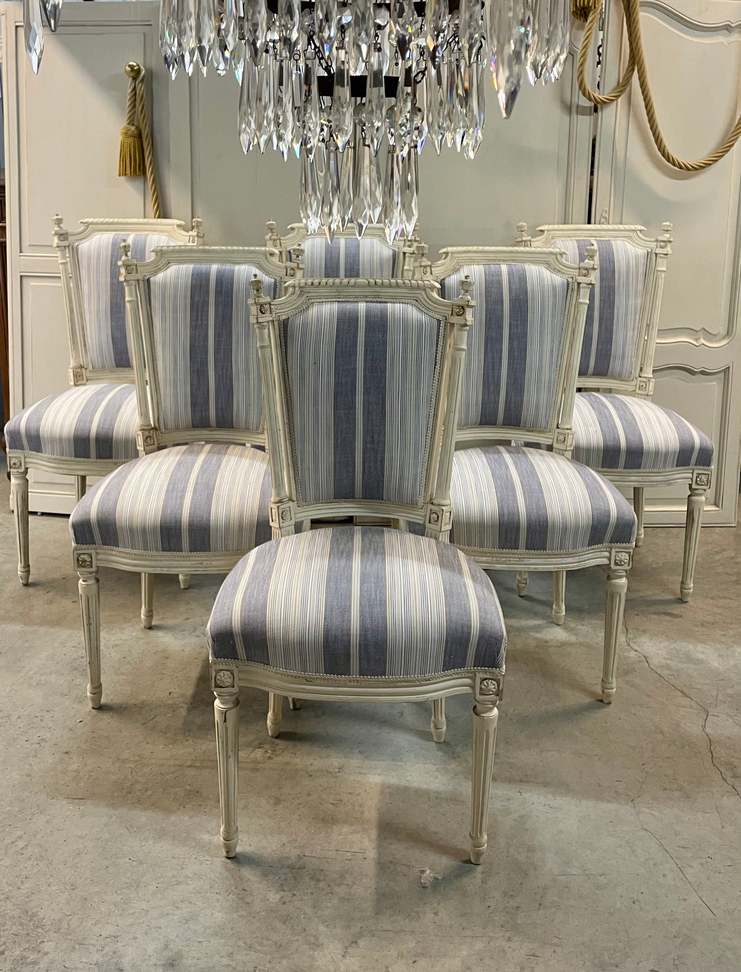 French Louis XVI Dining Chairs - set of 6