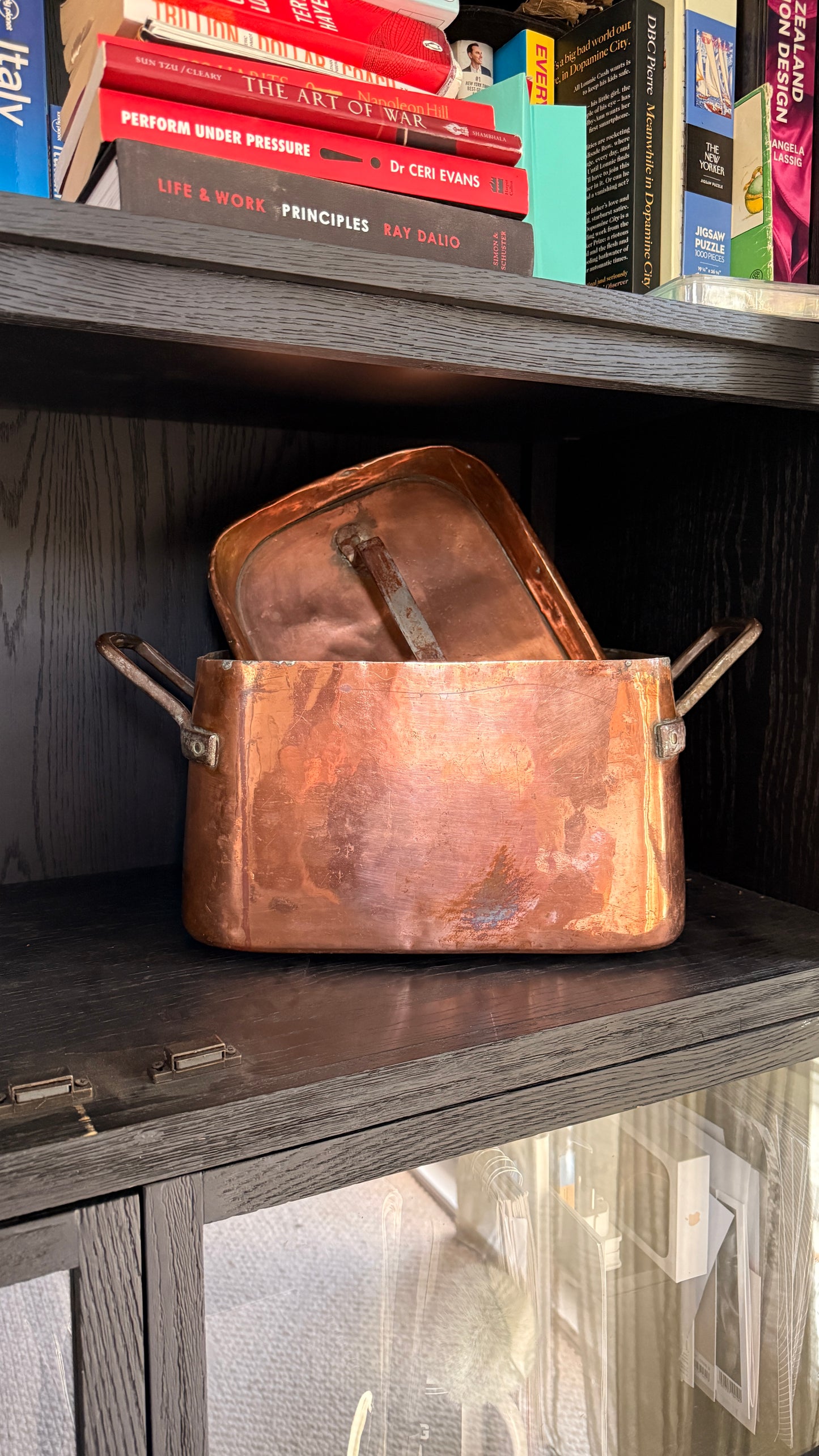 18th-century French copper daubière