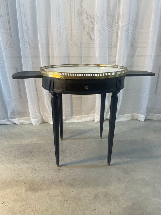 French 19th-century Ebonised Bouillotte Table