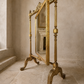 19th Century Italian Giltwood Swivel Cheval Mirror