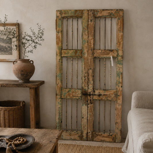 Antique Indian Courtyard Doors | 19th Century