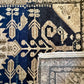 Antique French Sourced Wool Runner — c.1900–1920 | 5.0m Indigo Botanical Motif
By