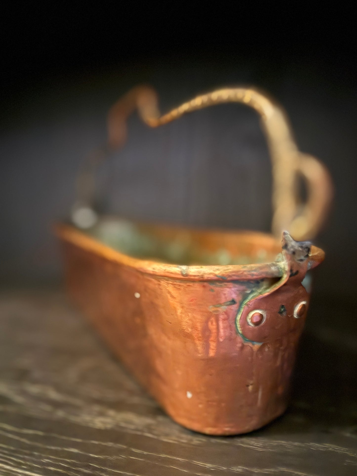 Antique French copper fish poacher "Poissonnière”
