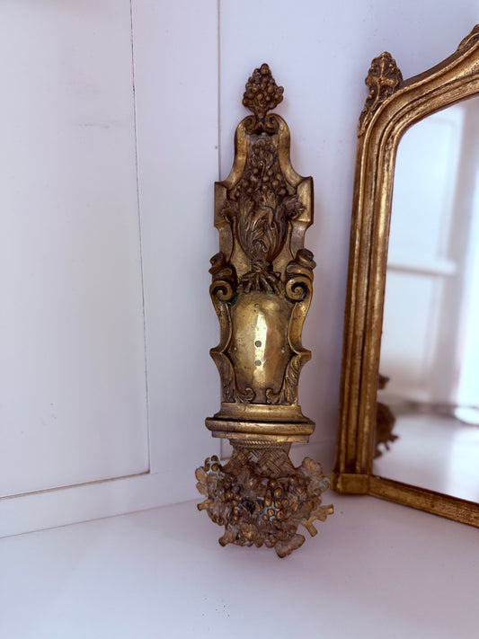 French Harvest Brass Door Relief