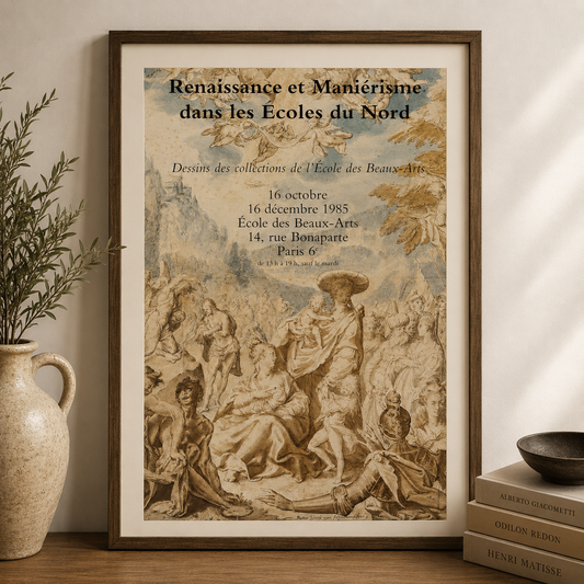 Original French Exhibition Poster, Renaissance & Mannerism 1985