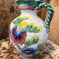 Vintage Italian Majolica Jug with Braided Handle | Mid 20th Century