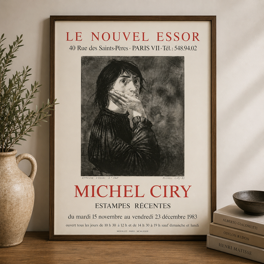 Original French Exhibition Poster — Michel Ciry, Estampes Récentes (1983)
