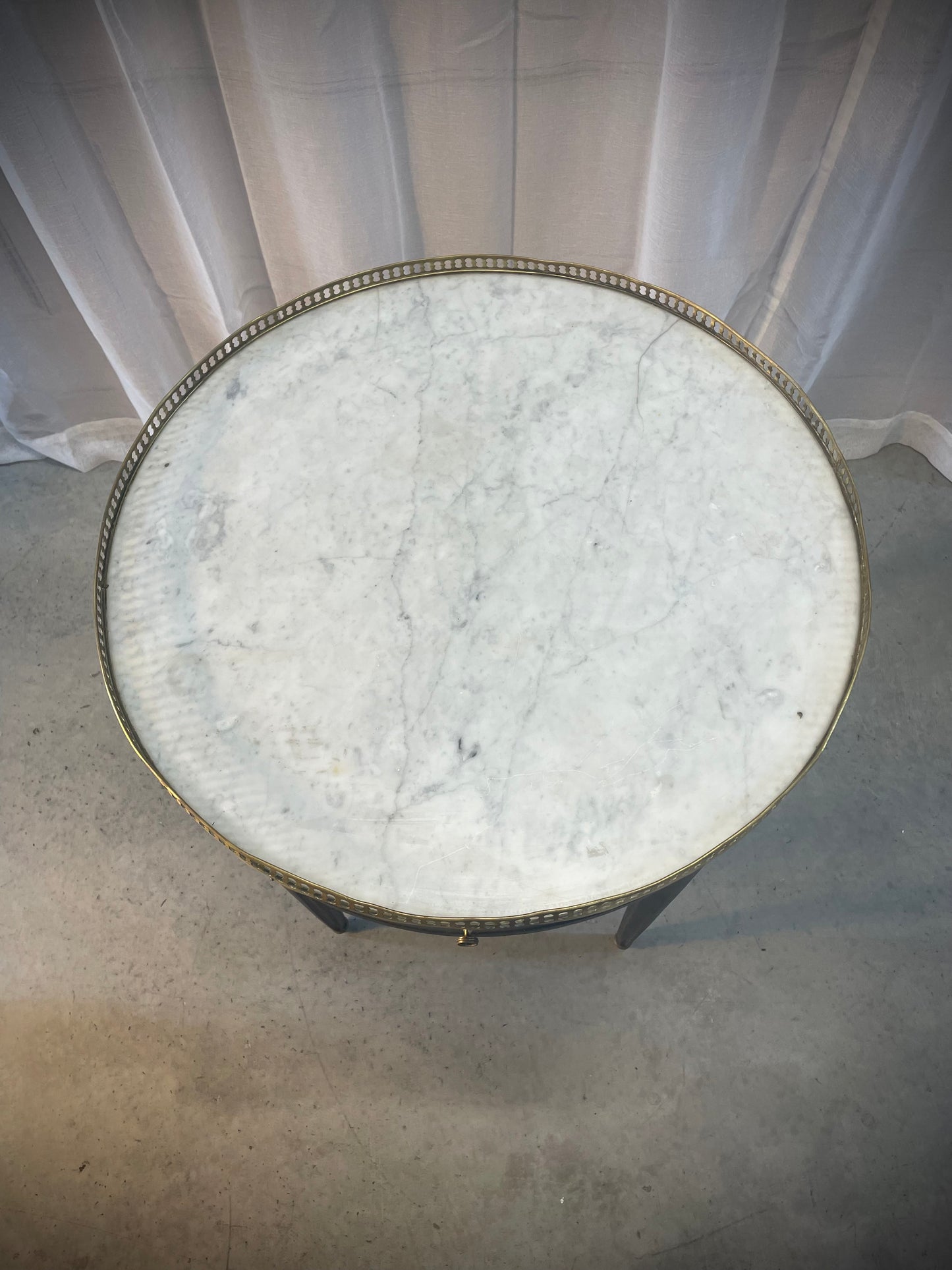 French 19th-century Ebonised Bouillotte Table