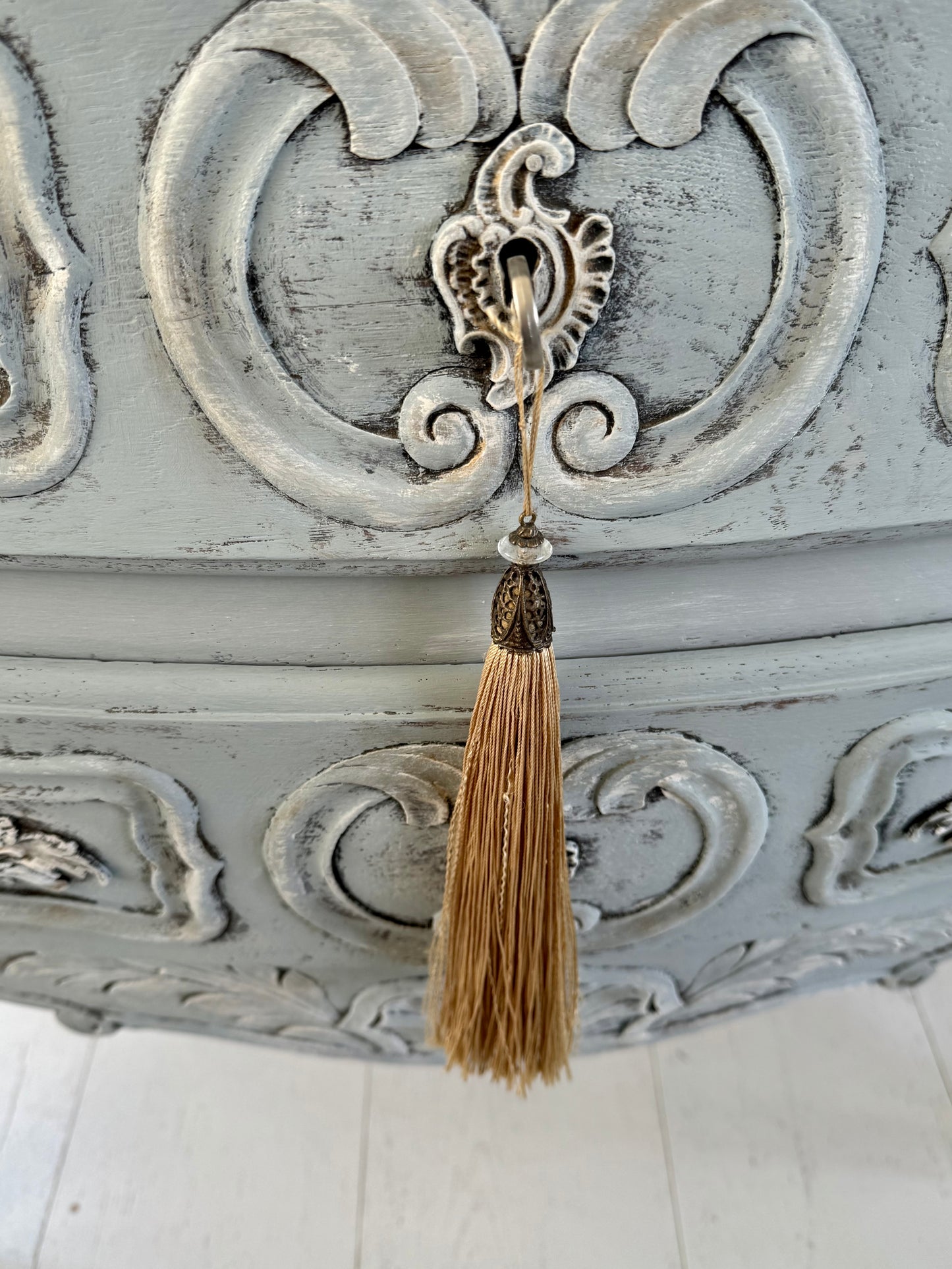 French Oak Dresser with Appliqué