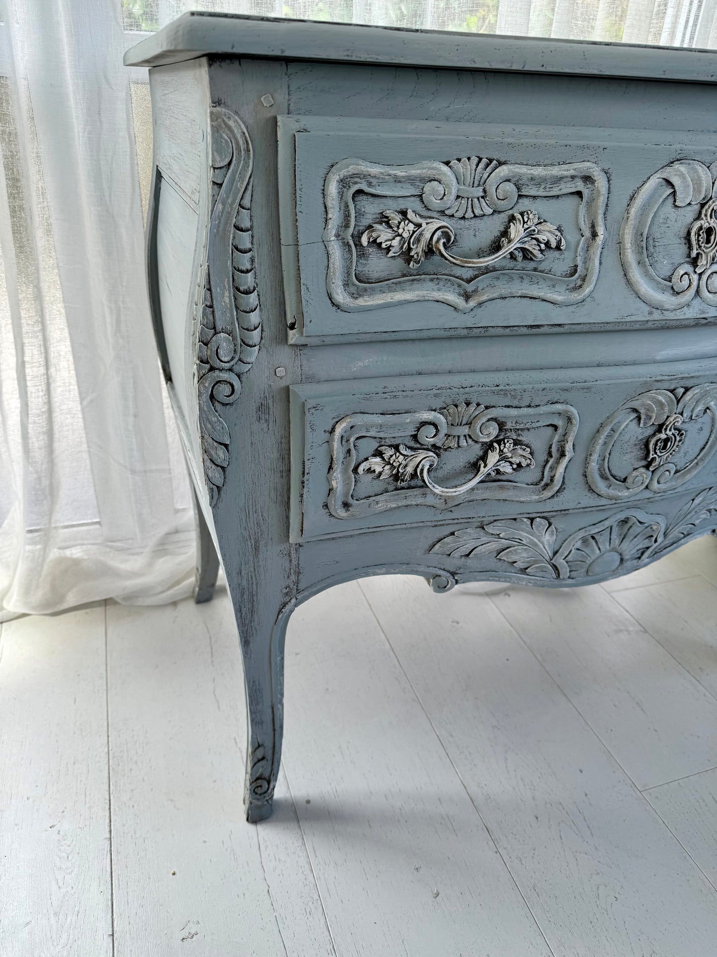 French Oak Dresser with Appliqué