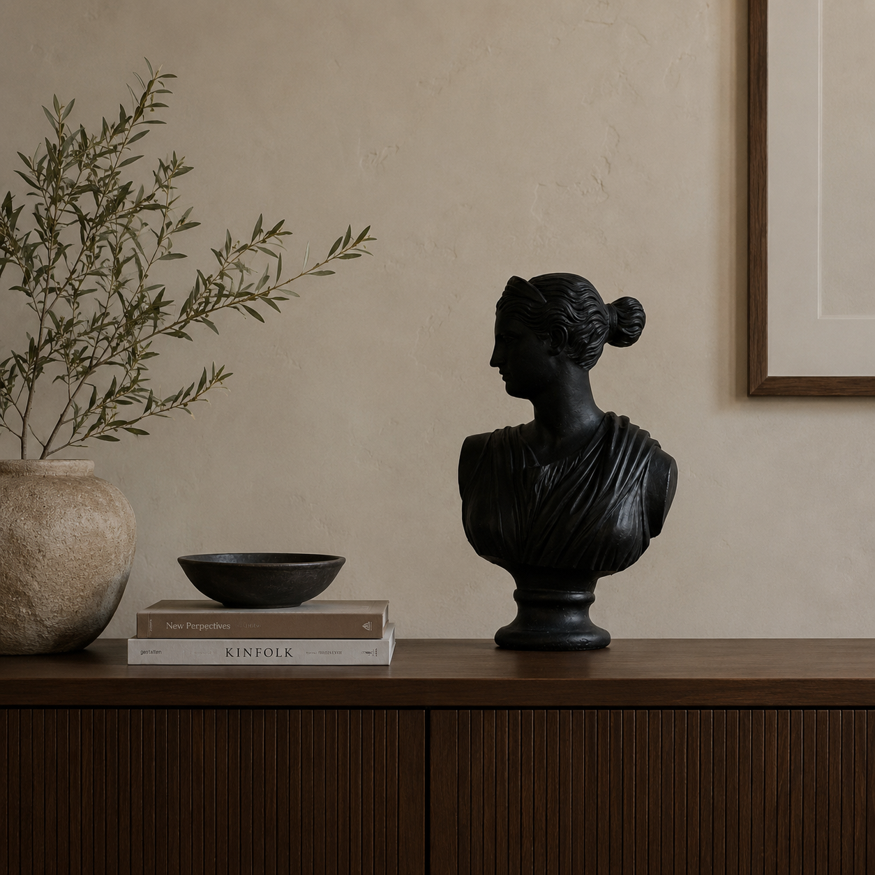 Large Artemis Bust Sculpture |Vintage
