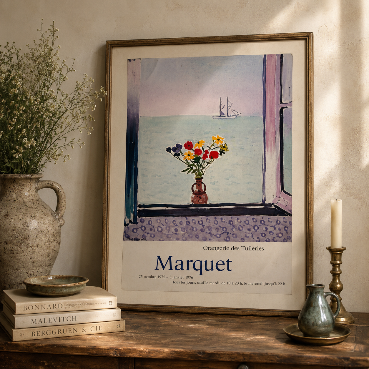 Original French Exhibition Poster — Marquet, Orangerie des Tuileries, Paris (1975)