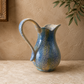 Large Italian Bellini Più Hand-Painted Floral Pitcher