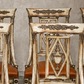 Set of Eight Italian Neoclassical Cognac Leather Dining Chairs
