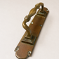 Large Antique European Bronze Door Pull, c.1900