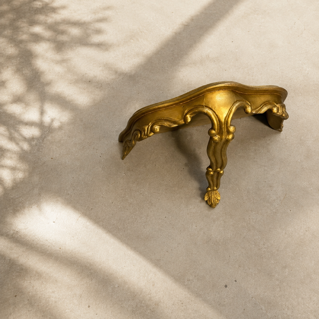 Pair of Petite French Gilt Rococo Wall Consoles | Late 19th Century