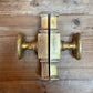 French Brass Door Handle Set