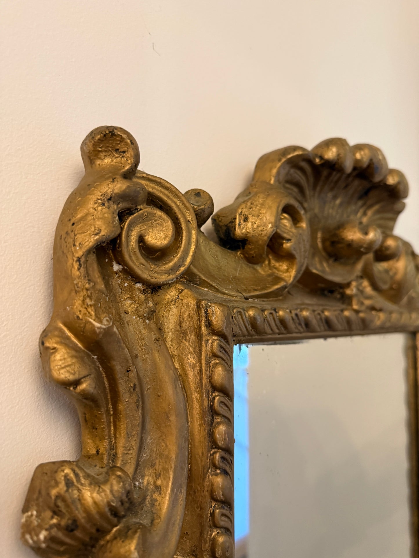 19th Century Italian Gilt Wood Mirror
