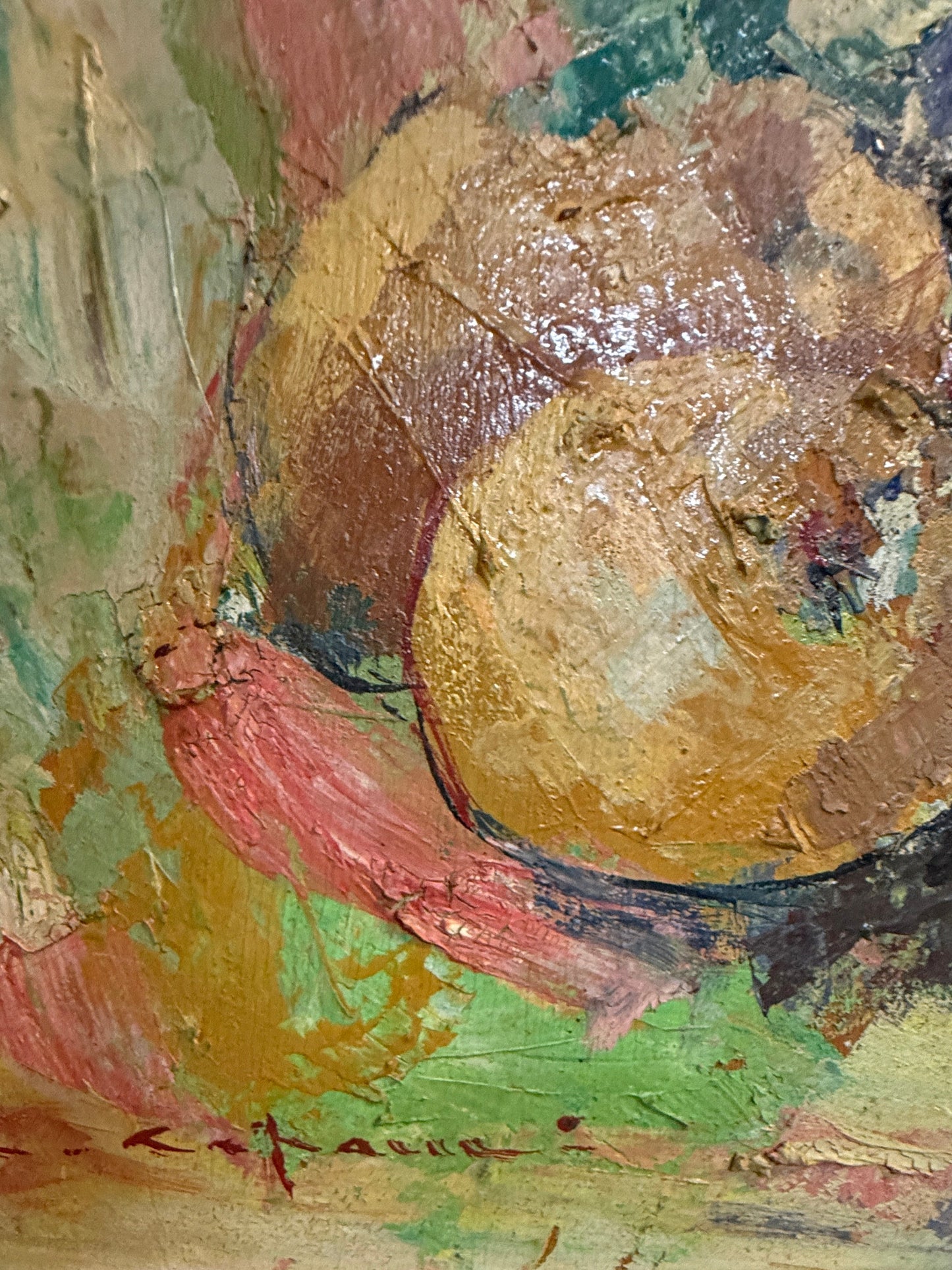 The Orchard Study,  Mid-Century Italian Modernist Still Life, c.1960 (Oil on Board)