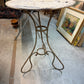 French Café Guéridon Table — Early 20th Century — Painted Iron with Original Patina
