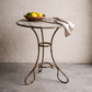 French Café Guéridon Table — Early 20th Century — Painted Iron with Original Patina