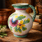 Vintage Italian Majolica Jug with Braided Handle | Mid 20th Century