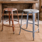 Mid-Century European Industrial Stools (Pair) | Original Patina, c. 1940s–60s