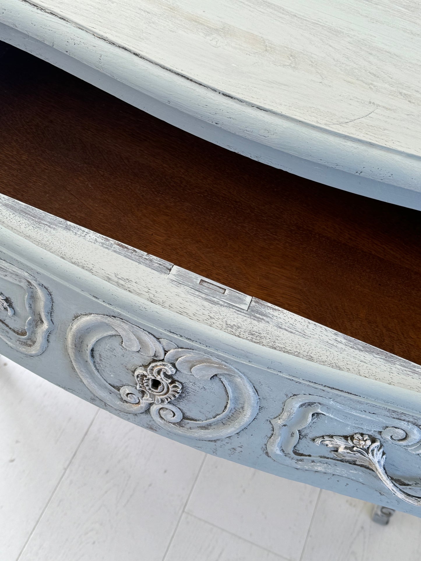 French Oak Dresser with Appliqué