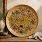Large Italian Hand-Painted Ceramic Charger – Gubbio Floral Plate 46cm