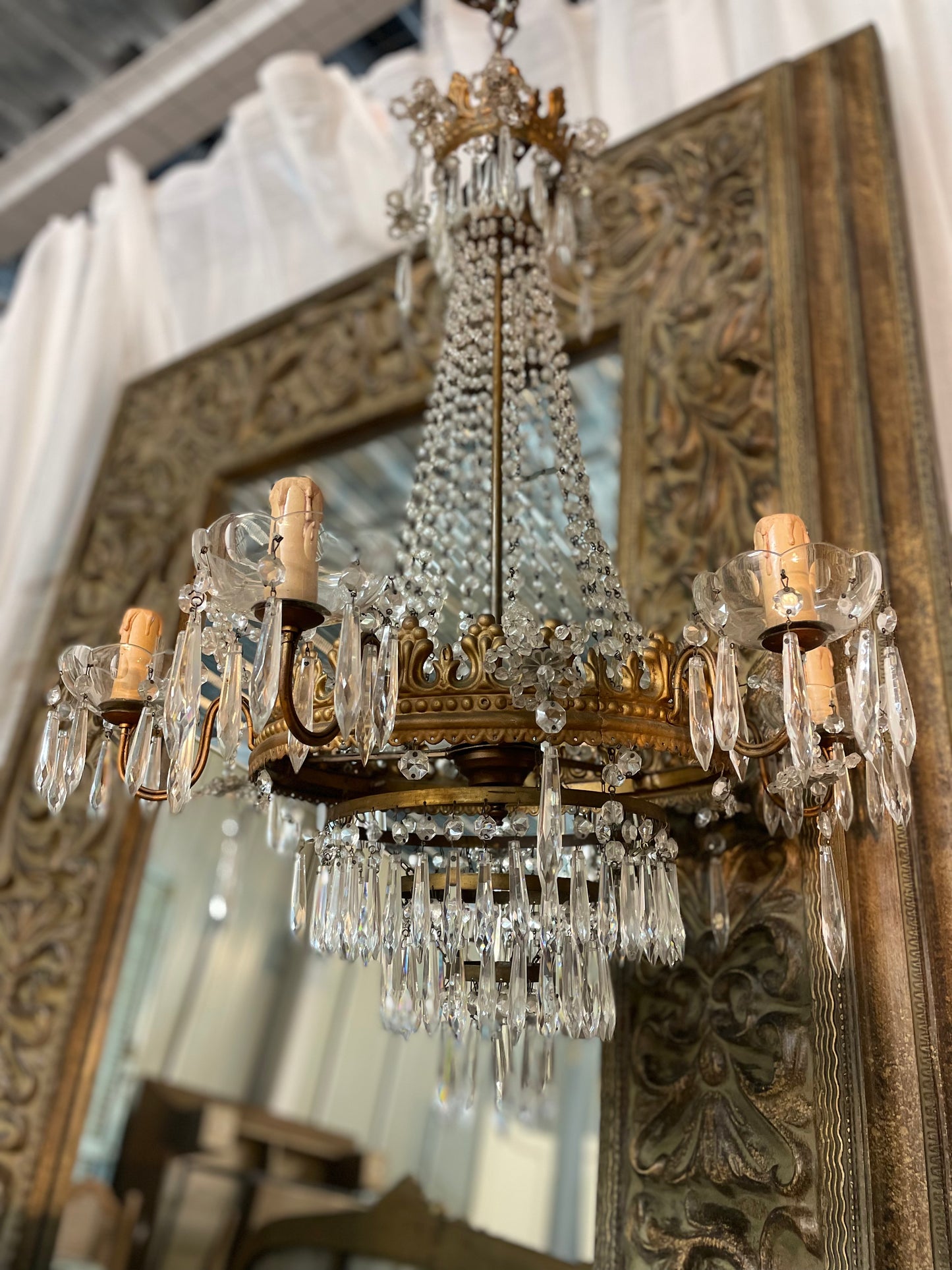 French 19th Century Empire Chandeliers