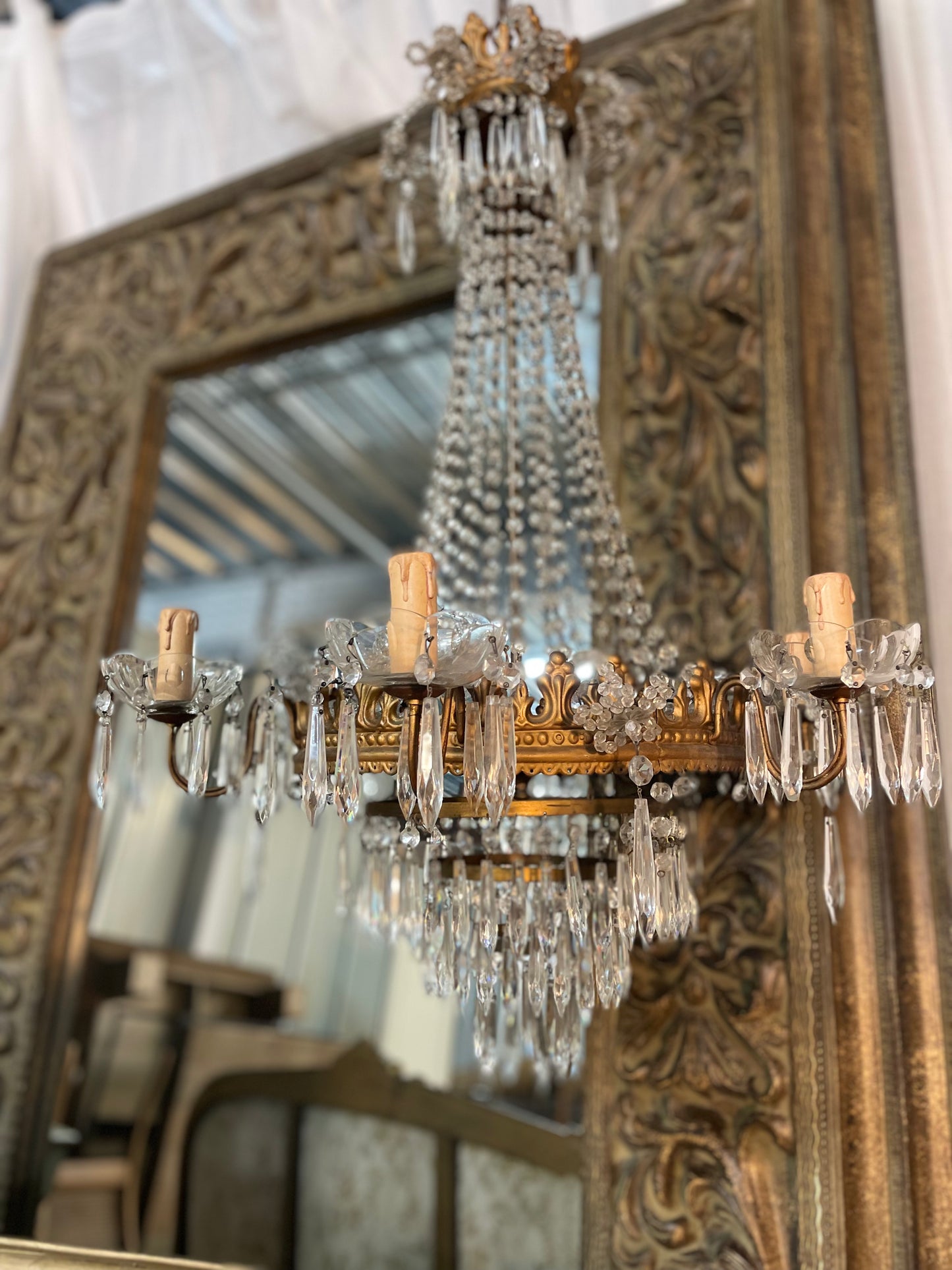 French 19th Century Empire Chandeliers