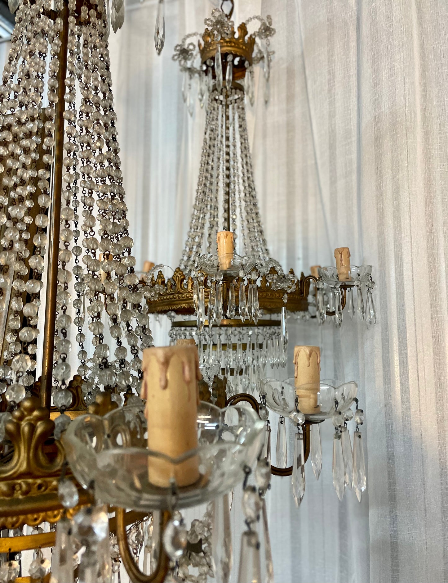 French 19th Century Empire Chandeliers