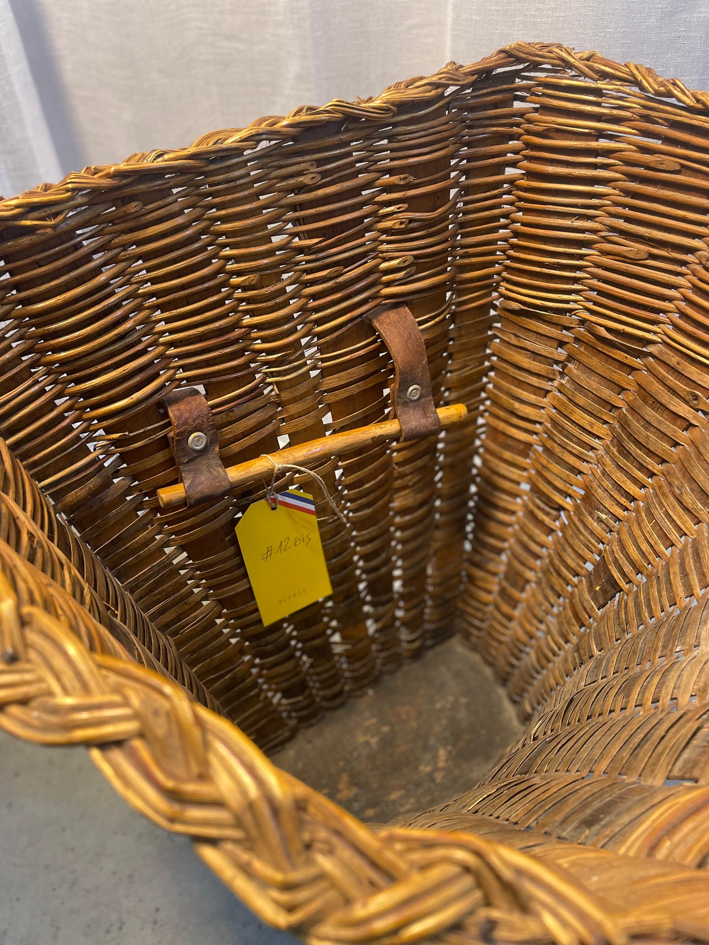 French Harvest Basket rattan