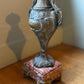 French Marble Based Brass Vases