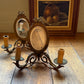French Brass Bow Sconce Pair