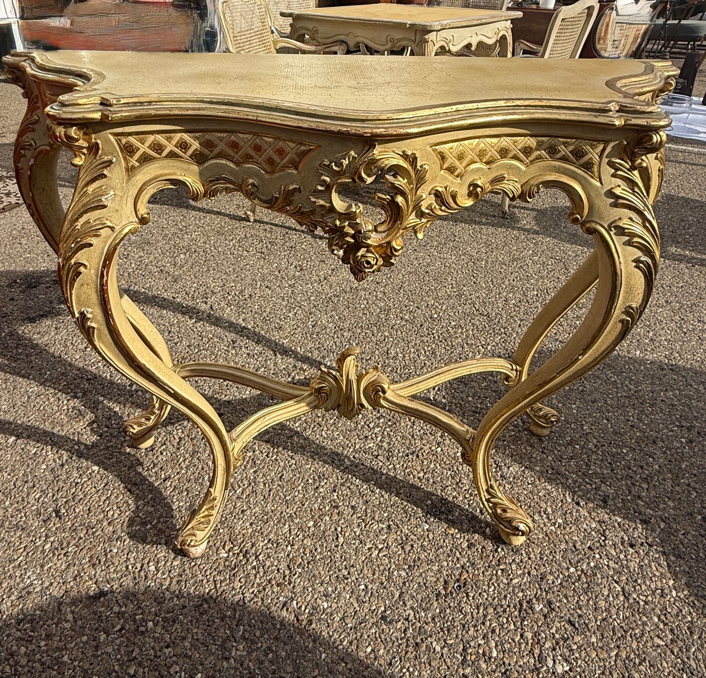 French Gilded Console