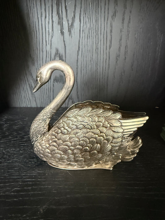 Silver Swan Vintage Letter / Napkin holder