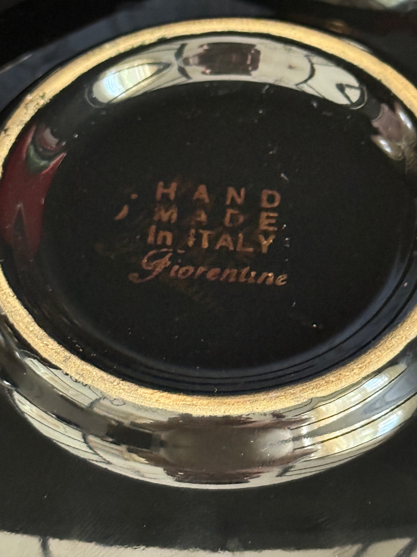 Mid Century Venetian Porcelain Cups & Saucers