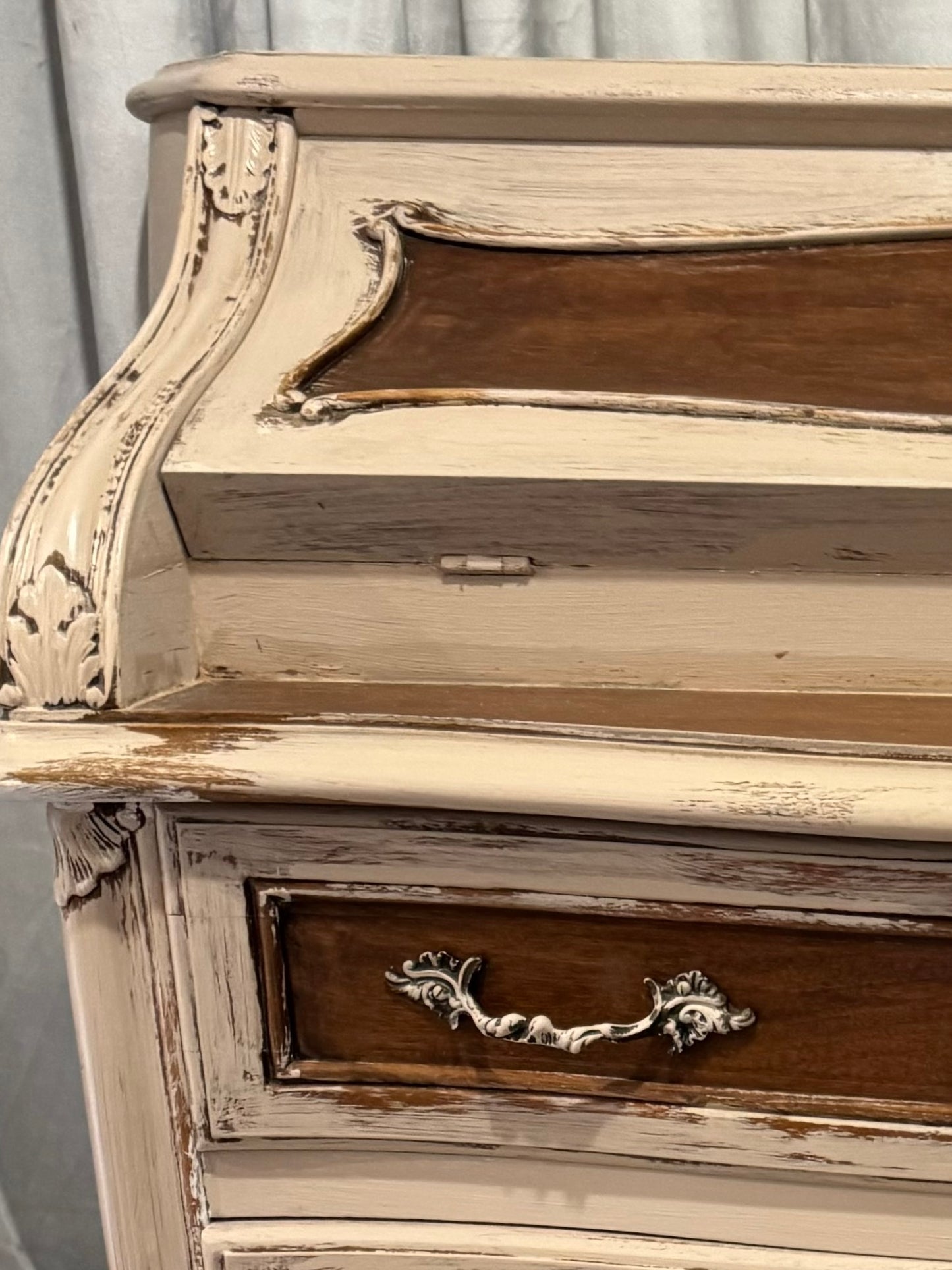 3 Drawer Secrétaire in natural or Dove Grey