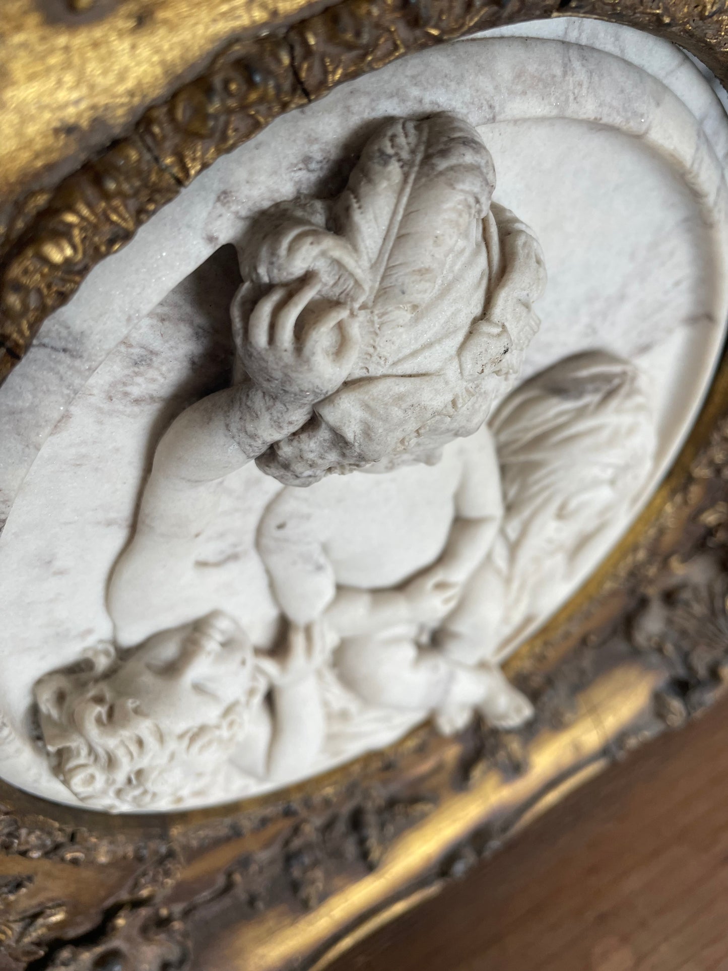 Antique Enrico Braga Cherub Plaques