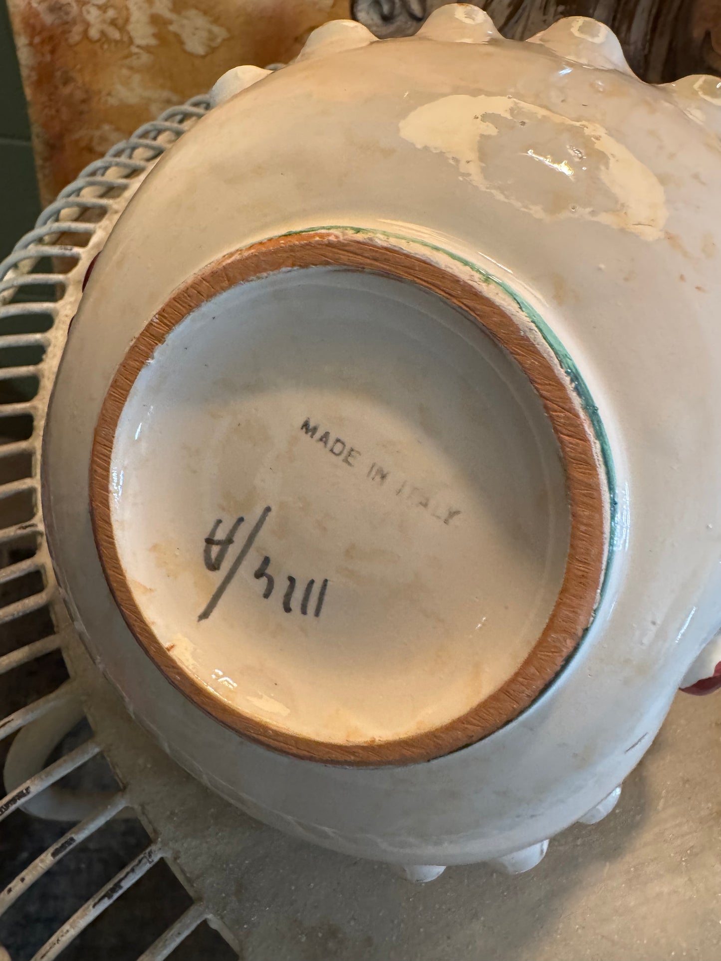 Vintage Italian Bowl 'Gallo Verde'