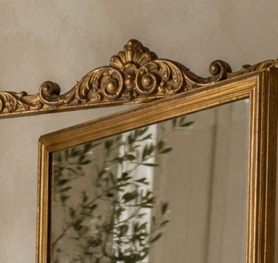 19th Century Italian Giltwood Swivel Cheval Mirror