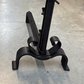 French Forged Iron Adjustable Andirons 20th Century