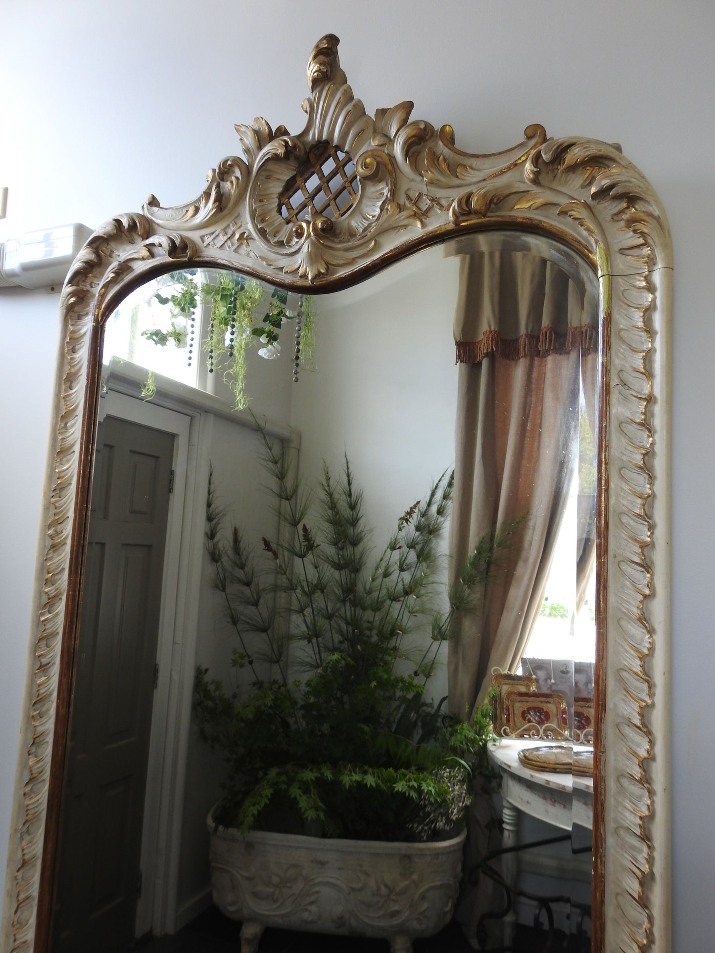 Italian Spechhio Fiorera-Mirror with Planter Box