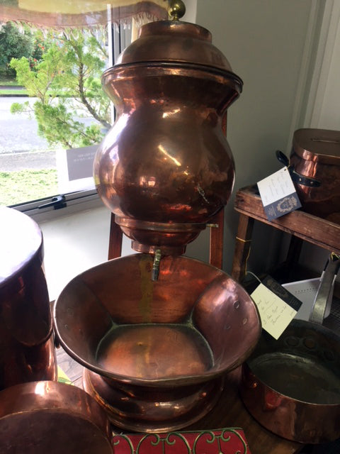 French Copper Wall Fountain----SOLD